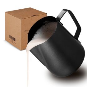 Stainless Steel Milk Frothing Jar, -600 Ml, Matte (Option: Black)
